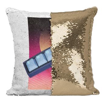 Fabulous Housse de Coussin à Sequin - Paillettes Doré Thocc Keys [40 x 40 cm] - 1