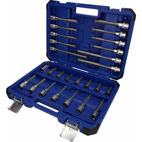 BRILLIANT TOOLS Jeu de douilles de tournevis 1/2 RIBE 26 pcs Acier