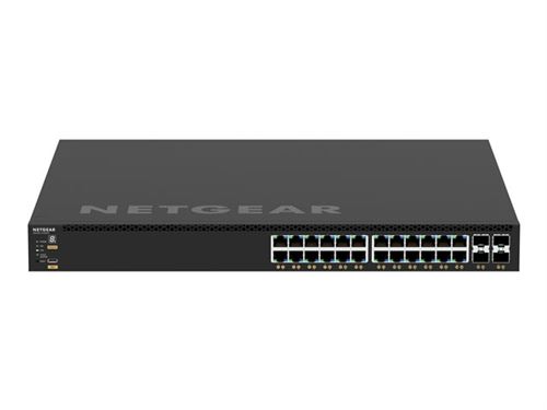 NETGEAR M4350-24G4XF - Commutateur - C3 - Géré - 24 x 10/100/1000 (PoE+) + 4 x SFP+ - flux d'air de l'avant vers l'arrière - Montable sur rack - PoE+ (720 W)