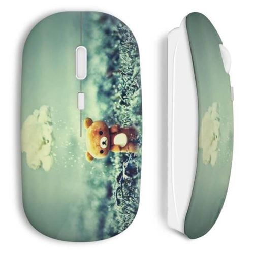 Souris Sans Fil Ourson Pluie Vintage Mignon Maniacase
