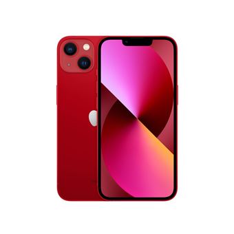 Apple iPhone 13 - (PRODUCT) RED - 5G smartphone - double SIM / Mémoire interne 256 Go - écran OEL - 6.1" - 2532 x 1170 pixels - 2x caméras arrière 12 MP, 12 MP - front camera 12 MP - rouge - 1