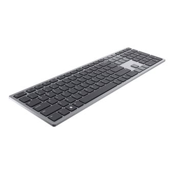 Dell Multi-Device KB700 - Clavier - sans fil - 2.4 GHz, Bluetooth 5.0 - QWERTZ - Suisse - gris - avec 3 ans Service d'échange avancé le jour ouvrable suivant