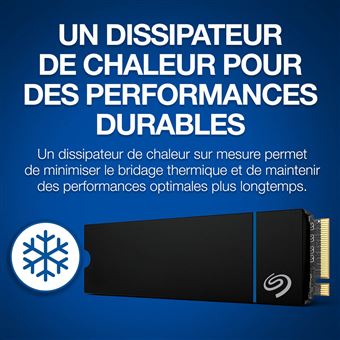 Seagate Game Drive for PS5 ZP4000GP3A4001 - SSD - 4 To - interne - M.2 2280 - PCIe 4.0 x4 - dissipateur de chaleur intégré - pour Sony PlayStation 5