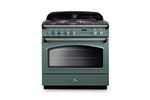 PIANO DE CUISSON CLASSIC FX TAB GAZ 90 CM VERT MINERAL MAT CHROME