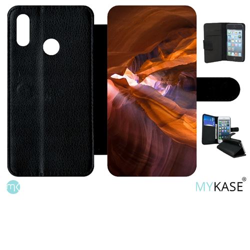 Etui My-Kase pour P smart 2019 - grotte fantastique - Simili-cuir Noir