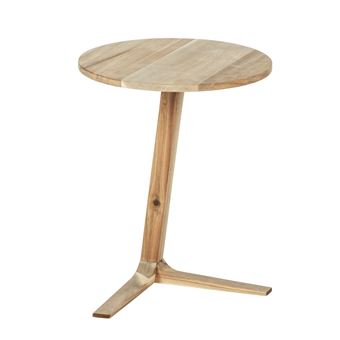 Wenko - Table d'appoint ronde Acina en bois d'Acacia - Acina - 1