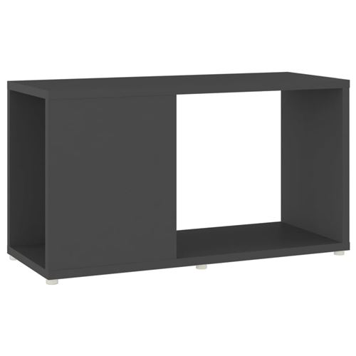 vidaXL Meuble TV Gris 60x24x32 cm Aggloméré