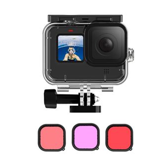 TELESIN Boîtier étanche pour GoPro Hero 9, boîtier sous-marin