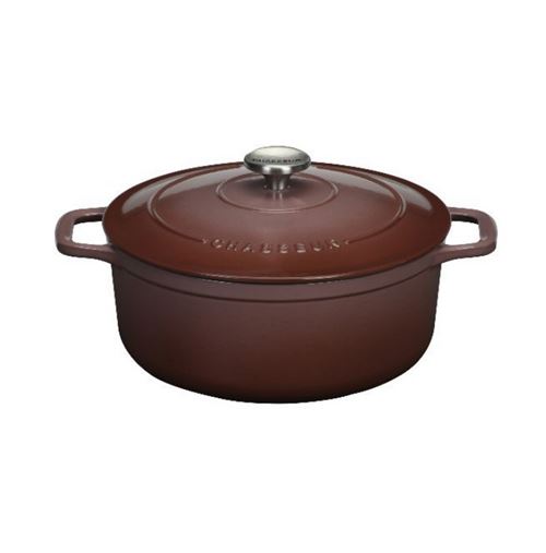 Chasseur cocotte ronde 24 cm bois de rose - sublime puc472462