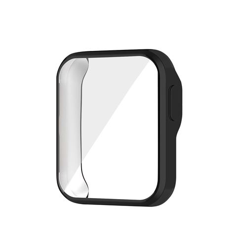 Coque pour Xiaomi Redmi Watch et Mi Watch Lite Int&eacute;grale Tactile Silicone Gel Noir