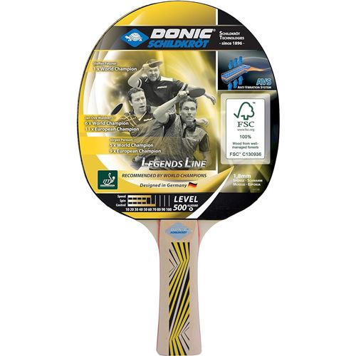 DONIC SCHILDKRÖT Tischtennisschläger LEGENDS 500 FSC, Größe ONE SIZE in Braun