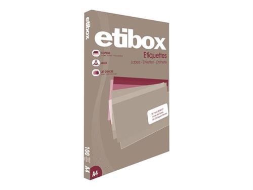 APLI PAPER ETIBOX - Blanc - 70 x 37 mm 2400 étiquette(s) (100 feuille(s) x 24) étiquettes multi-emploi