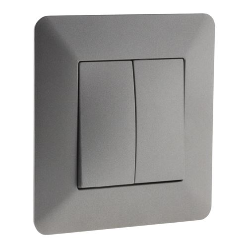 Zenitech Artezo Interrupteur Double - Titanium - Image 2