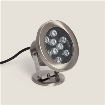 TechBrey Spot LED Fixation au Sol RGB 12V 9W IP68 - 1