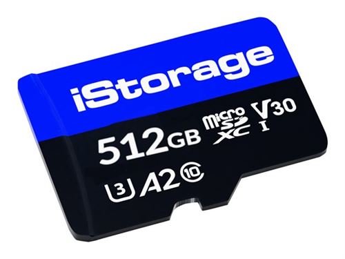 iStorage - Carte mémoire flash - 512 Go - A2 / Video Class V30 / UHS-I U3 / Class10 - micro SDXC (pack de 3)