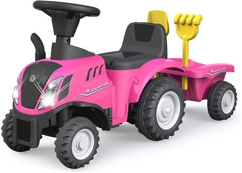 Push-Car New Holland T7 Tracteur pink
