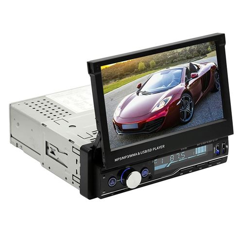 Autoradio 7 Pouces HD Bluetooth FM AM RDS Téléphone Charge Vidéo Pliable YONIS