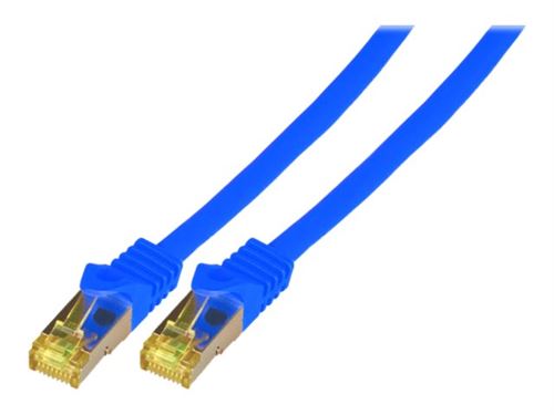 EFB-Elektronik - Cordon de raccordement - RJ-45 (M) pour RJ-45 (M) - 3 m - SFTP, PiMF - CAT 7 - démarré, sans halogène, moulé - bleu