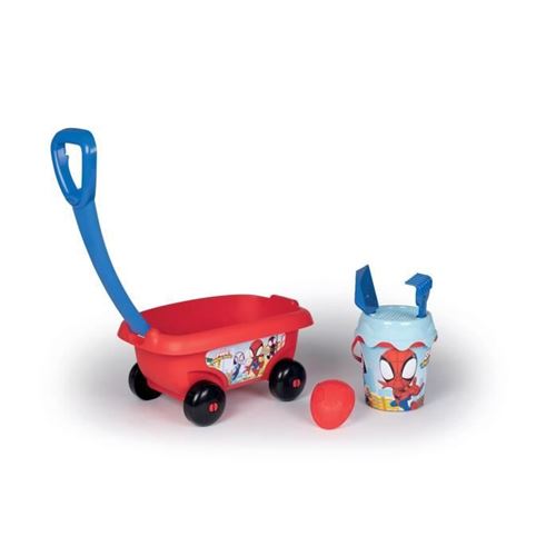 Smoby Bleu Chariot De Plage Spidey - Image 2