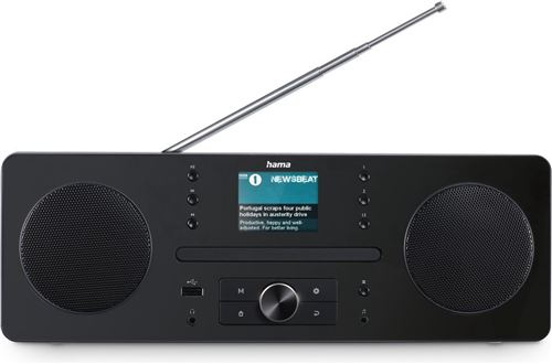 Non Communiqué Noir Hama Dr1560cbt – Radio Numérique Dab+/Fm Avec Lecteur Cd Et Bluetooth Rx –