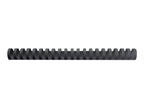 GBC CombBind - 16 mm - 21 anneaux - A4 (210 x 297 mm) - 145 feuilles - noir - 100 unités peigne de reliure en plastique - pour P/N: 2101435, 4400399, IB271106, IB271717