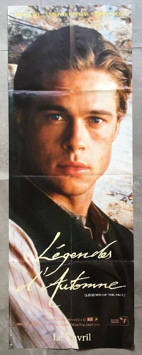 Affiche de Cinéma Originale - Légendes d'Automne - 1994 - Brad Pitt - 60x160cm