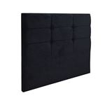 MERINOS Tête de lit Cozy velours nuit 140cm (150cm finie)
