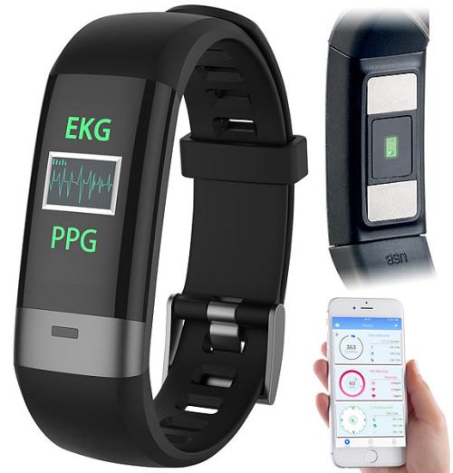 Bracelet fitness avec bluetooth, cardiofréquencemètre, tensiomètre FBT-85