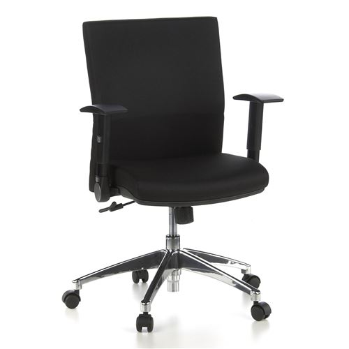 Siège de bureau / Siège pivotant LAGUNA PRO, tissu noir hjh OFFICE