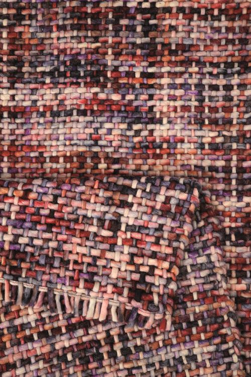 Tapis Purl de chez Esprit motif Uni/Degradé Violet 130x190