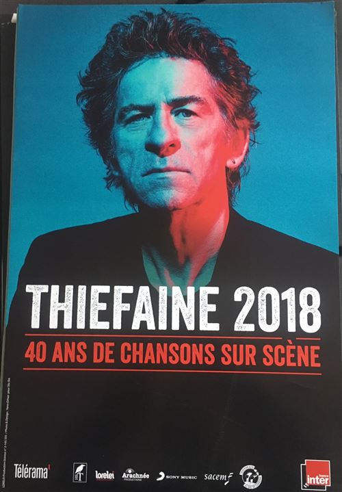 Thiefaine - 40 ans de chansons sur scène - AFFICHE