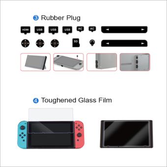Housse Nintendo Switch Accessoires Protection Transparente Boitier Carte de  Jeux