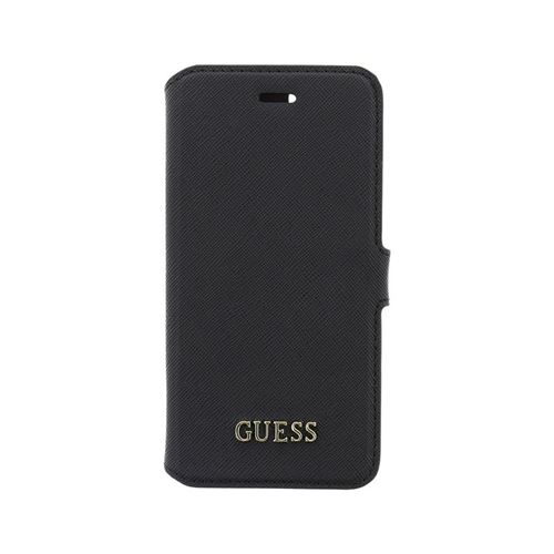 Etui folio book guess saffiano noir pour iphone 7 et iphone 8