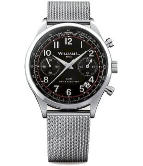 William L. Montre Homme WLAC01NRMM Automatiques, Chronographe Noir
