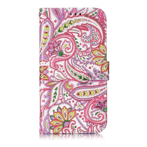 Etui en PU Impression de motifs d'effet 3D fleur de paisley pour votre Apple iPhone XR 6.1 pouces (2019)