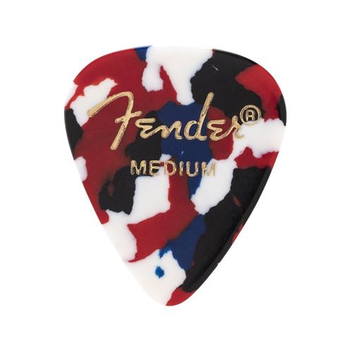 Fender - Médiators 351 Shape Moto Mix Medium - Pack de 12 médiators