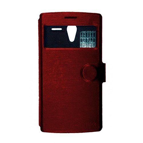 Primux PTCOVALP4RP Étui portefeuille avec fenêtre pour Primux Alpha 4/Zeta 2 Rouge