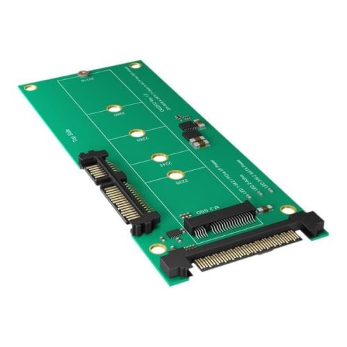 RaidSonic ICY BOX IB-M2B01 Adaptateur d'interface M.2 M.2 Card 6 Go-s SATA 6Gb-s, U.2 vert