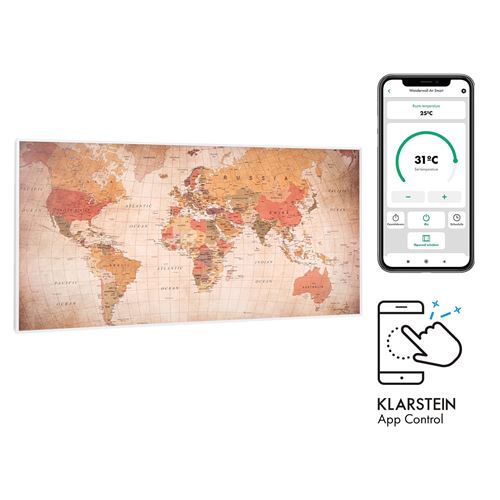Klarstein - Wonderwall Air Art Smart Radiateur infrarouge connect&eacute; 120x60cm 700 w
