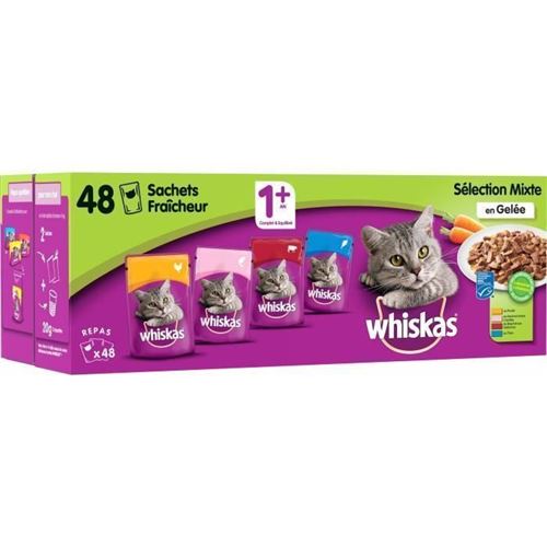 WHISKAS - Terrine du marche - Pour chat - 48X100G