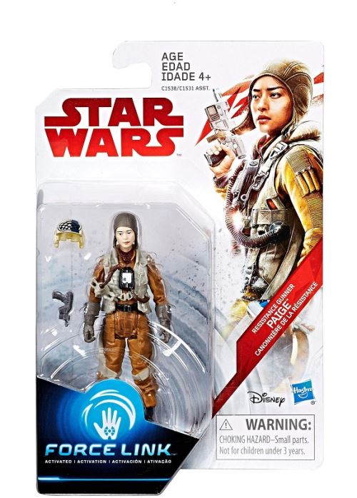 Star wars force link 2.0 : paige canonniere de la resistance - figurine 9.5 cm - personnage disney - nouveaute