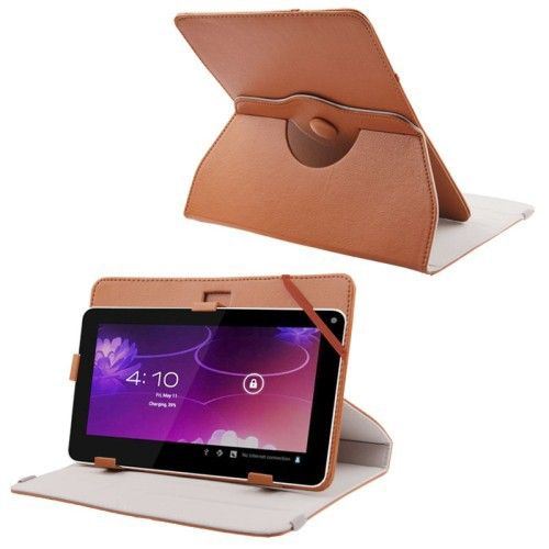 Yonis Marron Housse Tablette Tactile 9 Pouces Support Universel Housse Intégrale 360°