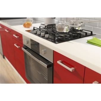 ultra cuisine complete avec meuble four et plan de travail inclus l 300 cm rouge brillant achat prix fnac