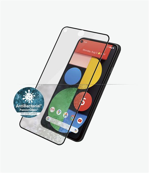 PanzerGlass Case Friendly - Schermbeschermer voor mobiele telefoon - framekleur black - voor Google Pixel 5