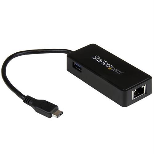 StarTech.com USB-C naar gigabit netwerkadapter met extra USB poort - USB 3.1 Type-C Gen 1 (5 Gbps) - netwerkadapter
