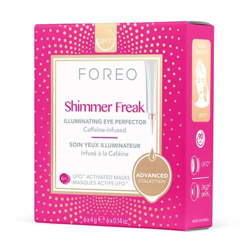 FOREO Shimmer Freak Masque Actif UFO, Pack de 6
