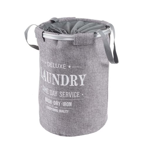 Collecteur de linge sale MENDLER HWC-C34 55x39cm 65l gris