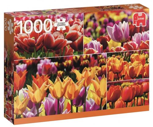Puzzle 1000 Pièces : Tulipes, Jumbo