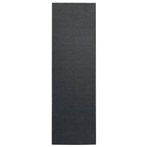 vidaXL Deurmat anti-slip met vinyl onderkant 1,2x5 m grijs