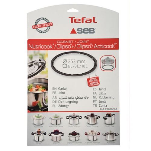 Joint 8/10l d=253 pour Autocuiseur Seb, Autocuiseur Tefal